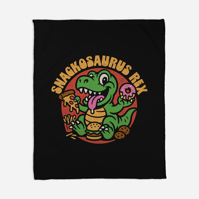 Snackossauro Rex-None-Fleece-Blanket-Popnotic