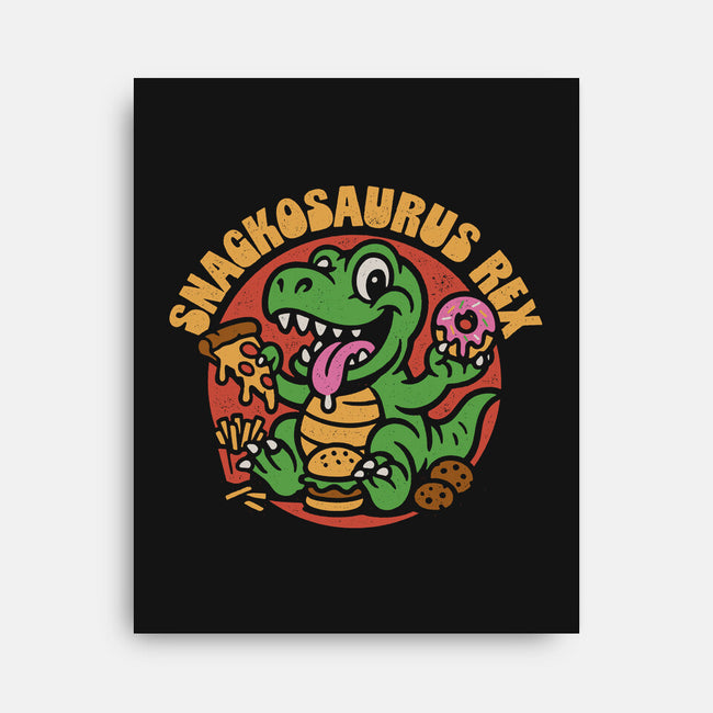 Snackossauro Rex-None-Stretched-Canvas-Popnotic
