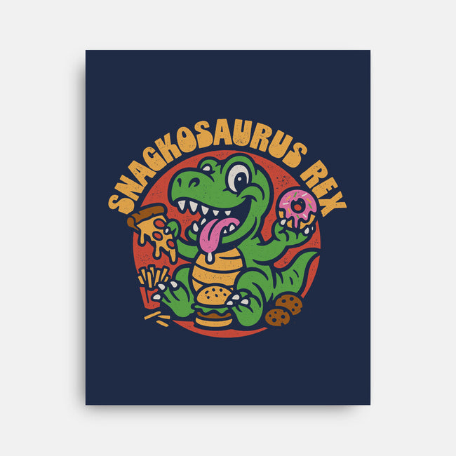 Snackossauro Rex-None-Stretched-Canvas-Popnotic