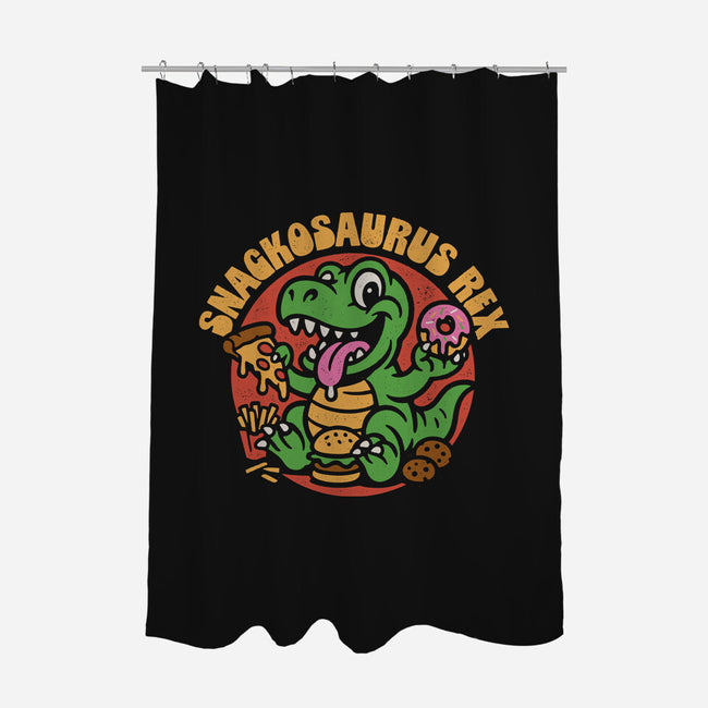 Snackossauro Rex-None-Polyester-Shower Curtain-Popnotic