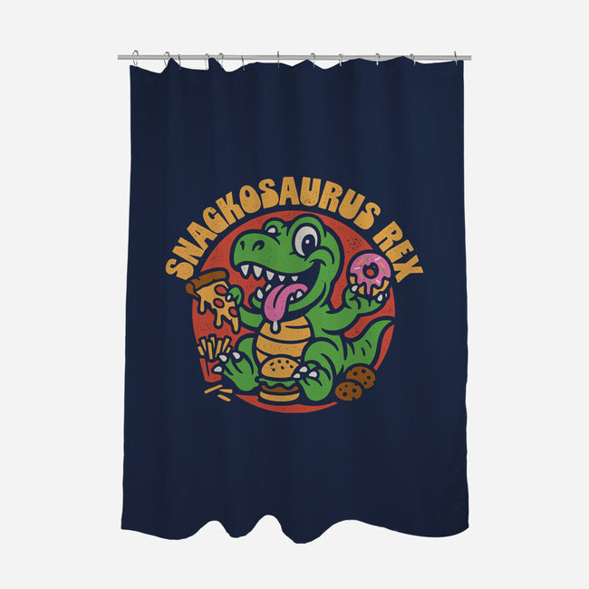 Snackossauro Rex-None-Polyester-Shower Curtain-Popnotic