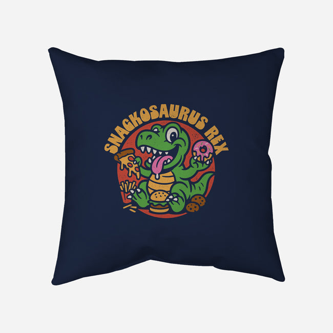 Snackossauro Rex-None-Removable Cover w Insert-Throw Pillow-Popnotic