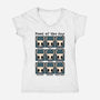 Mood Of The Knight-Womens-V-Neck-Tee-nickzzarto