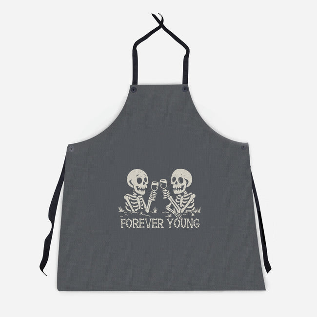Forever Young-Unisex-Kitchen-Apron-NMdesign
