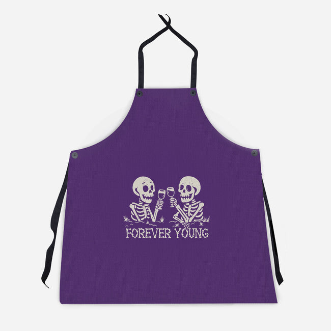Forever Young-Unisex-Kitchen-Apron-NMdesign