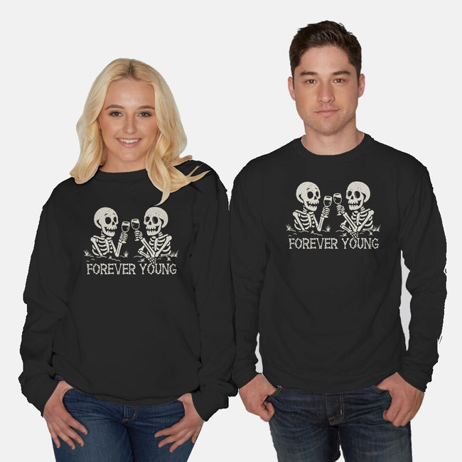 Forever Young-Unisex-Crew Neck-Sweatshirt-NMdesign