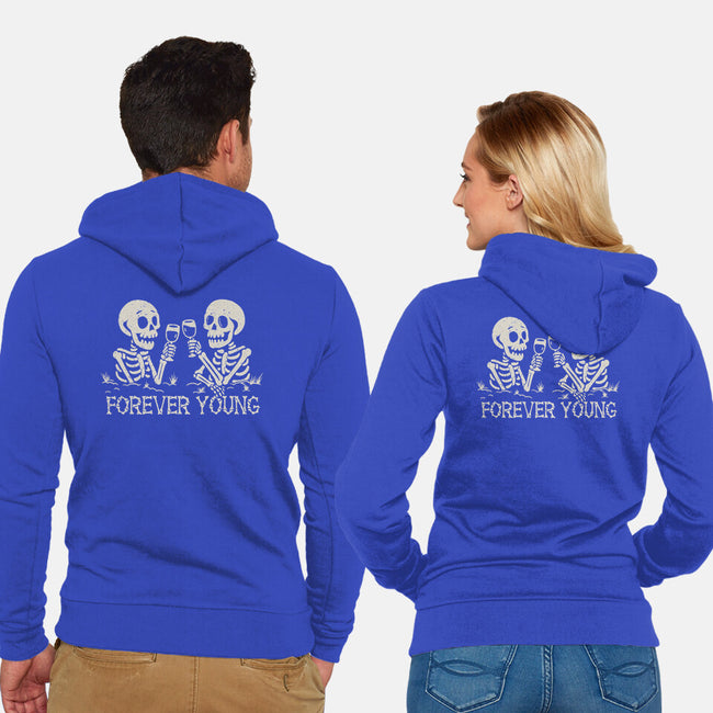 Forever Young-Unisex-Zip-Up-Sweatshirt-NMdesign