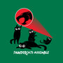 Cats Assemble-Mens-Basic-Tee-rocketman_art