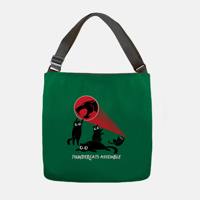 Cats Assemble-None-Adjustable Tote-Bag-rocketman_art