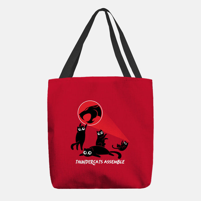 Cats Assemble-None-Basic Tote-Bag-rocketman_art
