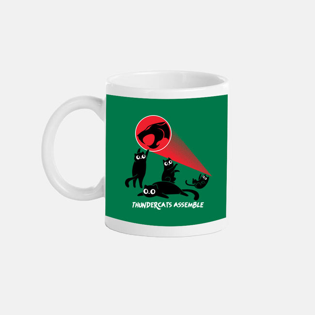 Cats Assemble-None-Mug-Drinkware-rocketman_art