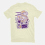 Ramen Robot Cat Bowl-Mens-Basic-Tee-xMorfina