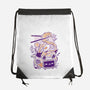 Ramen Robot Cat Bowl-None-Drawstring-Bag-xMorfina