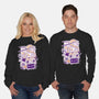Ramen Robot Cat Bowl-Unisex-Crew Neck-Sweatshirt-xMorfina