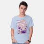 Ramen Robot Cat Bowl-Mens-Basic-Tee-xMorfina