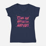 Even My Anxiety Has Anxiety-Womens-V-Neck-Tee-xMorfina