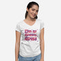 Even My Anxiety Has Anxiety-Womens-V-Neck-Tee-xMorfina