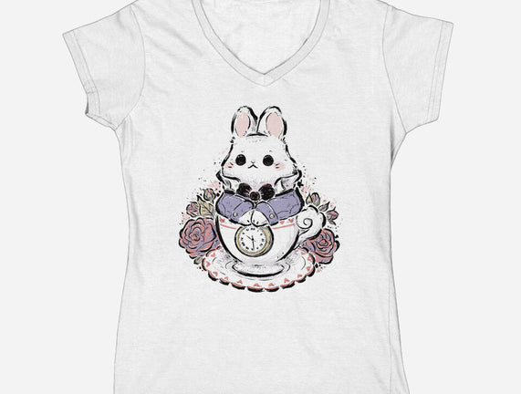 Cute White Rabbit Tea Cup