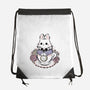 Cute White Rabbit Tea Cup-None-Drawstring-Bag-xMorfina