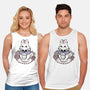 Cute White Rabbit Tea Cup-Unisex-Basic-Tank-xMorfina