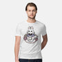 Cute White Rabbit Tea Cup-Mens-Premium-Tee-xMorfina