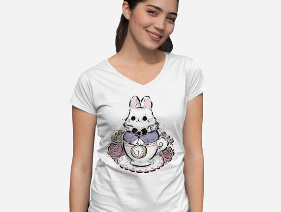 Cute White Rabbit Tea Cup