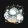 Cute Alien Cats Spaceship-Mens-Basic-Tee-xMorfina