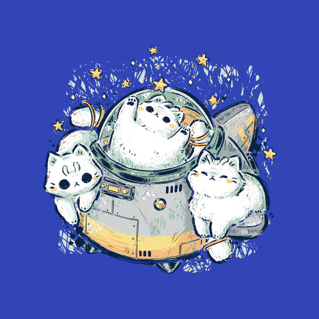 Cute Alien Cats Spaceship-Mens-Basic-Tee-xMorfina