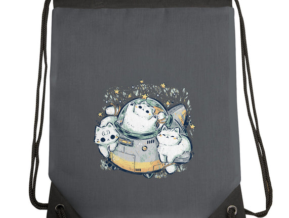 Cute Alien Cats Spaceship