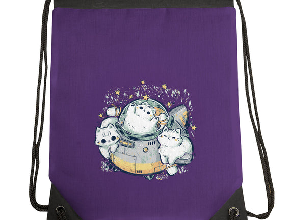 Cute Alien Cats Spaceship