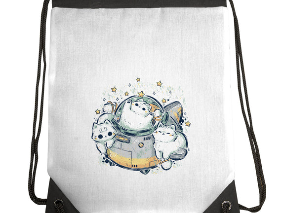 Cute Alien Cats Spaceship