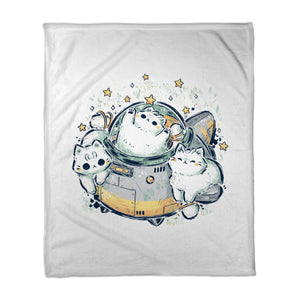 Cute Alien Cats Spaceship