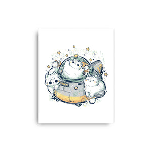 Cute Alien Cats Spaceship