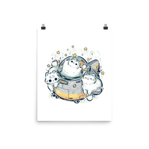 Cute Alien Cats Spaceship