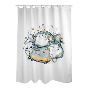 Cute Alien Cats Spaceship