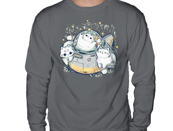Cute Alien Cats Spaceship