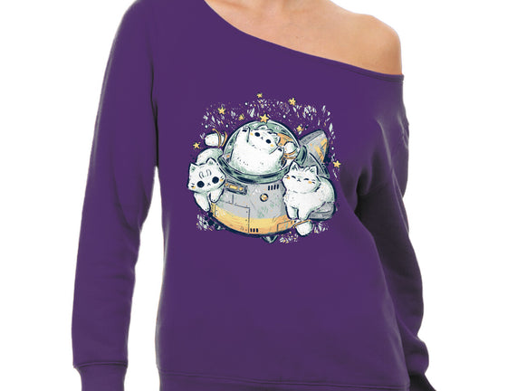 Cute Alien Cats Spaceship