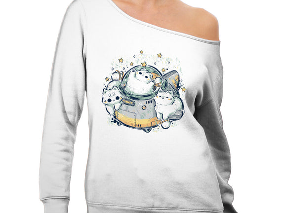 Cute Alien Cats Spaceship