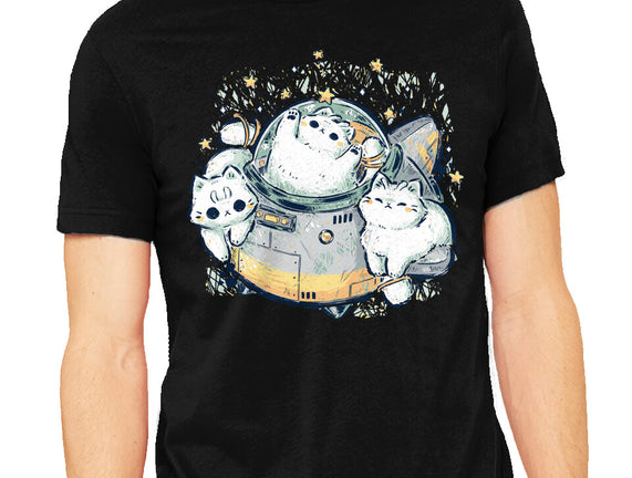 Cute Alien Cats Spaceship