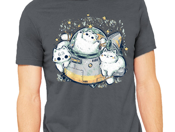 Cute Alien Cats Spaceship