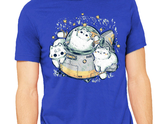 Cute Alien Cats Spaceship
