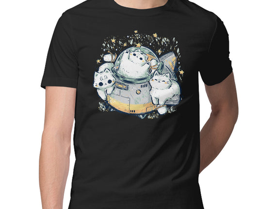 Cute Alien Cats Spaceship