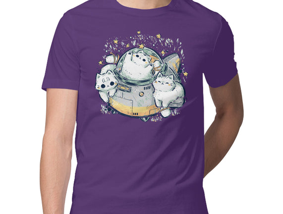 Cute Alien Cats Spaceship