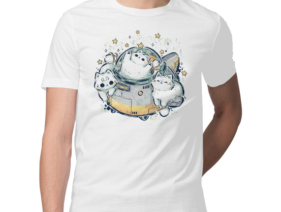 Cute Alien Cats Spaceship