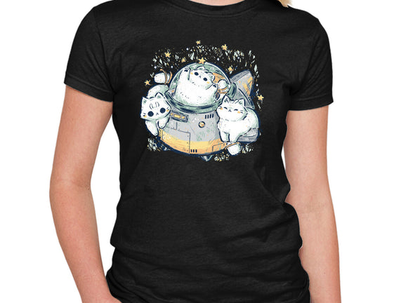 Cute Alien Cats Spaceship