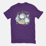 Cute Alien Cats Spaceship-Womens-Fitted-Tee-xMorfina