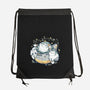 Cute Alien Cats Spaceship-None-Drawstring-Bag-xMorfina