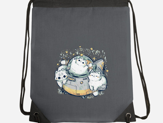 Cute Alien Cats Spaceship
