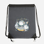 Cute Alien Cats Spaceship-None-Drawstring-Bag-xMorfina