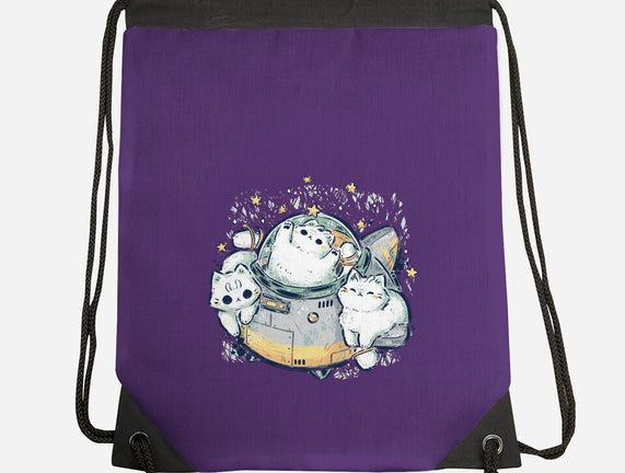 Cute Alien Cats Spaceship